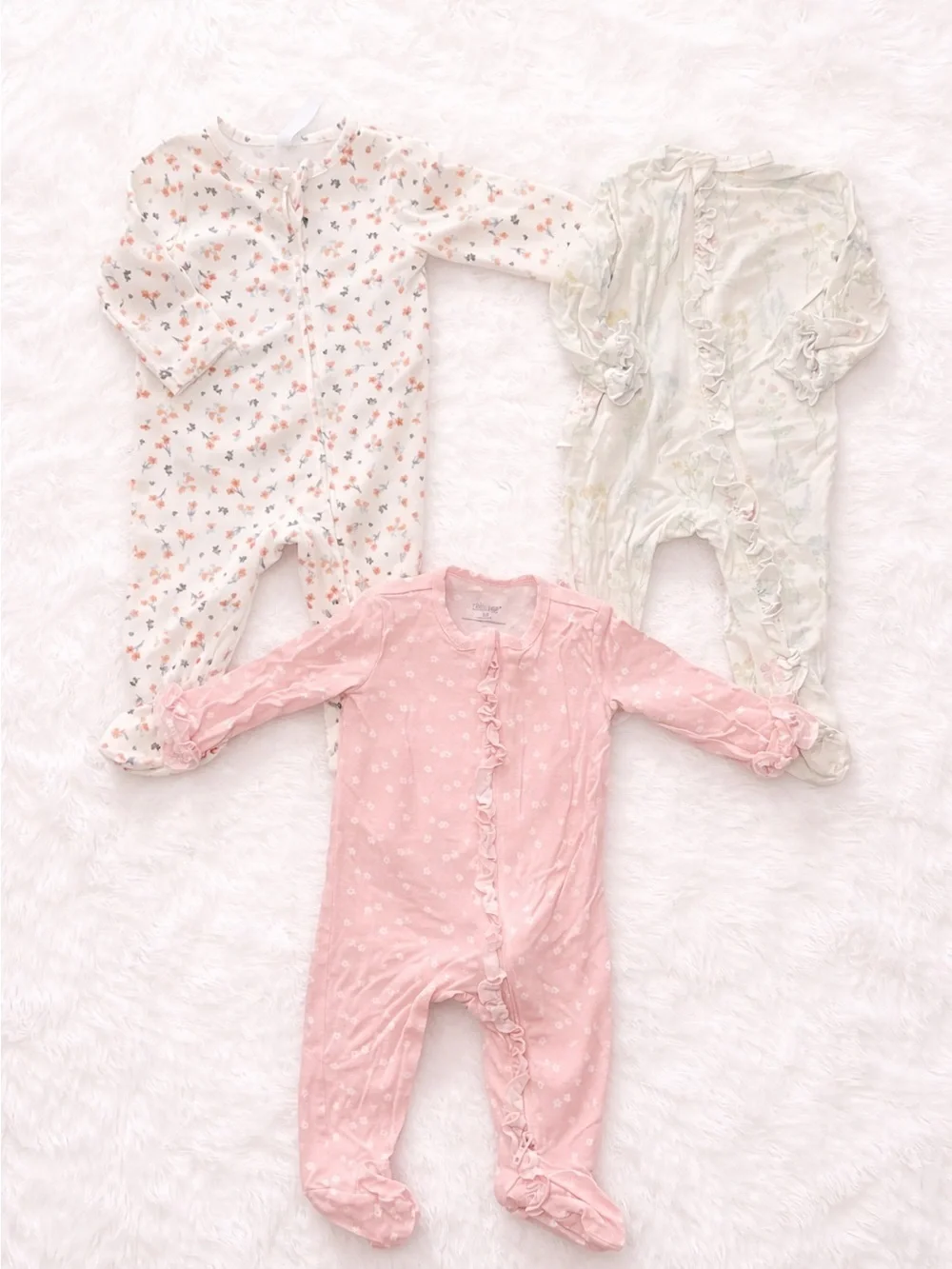Carter’s Baby Girl Clothing Bundle 0-3M 3M | Sleepers Bodysuits Dresses Hoodies